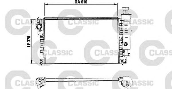 230575 VALEO radiador de esfriamento de motor