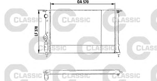 230551 VALEO radiador de esfriamento de motor