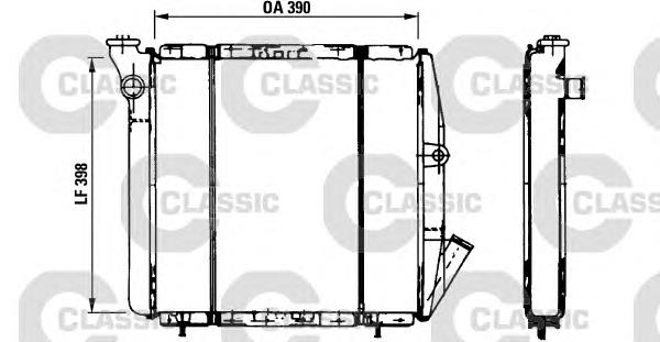 Radiador de esfriamento de motor 310851 VALEO