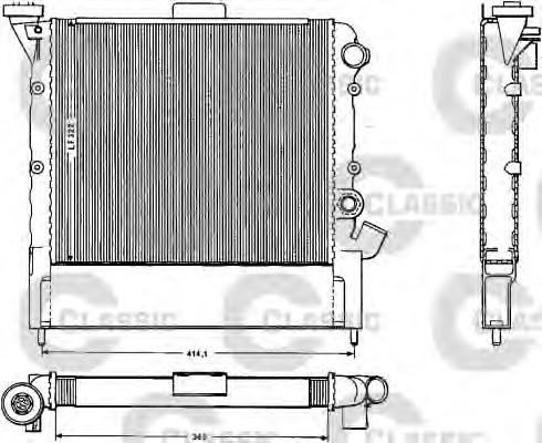 383852 VALEO radiador de esfriamento de motor