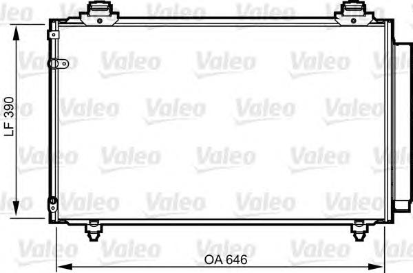 814211 VALEO radiador de aparelho de ar condicionado