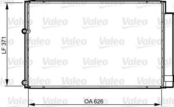 814158 VALEO radiador de aparelho de ar condicionado