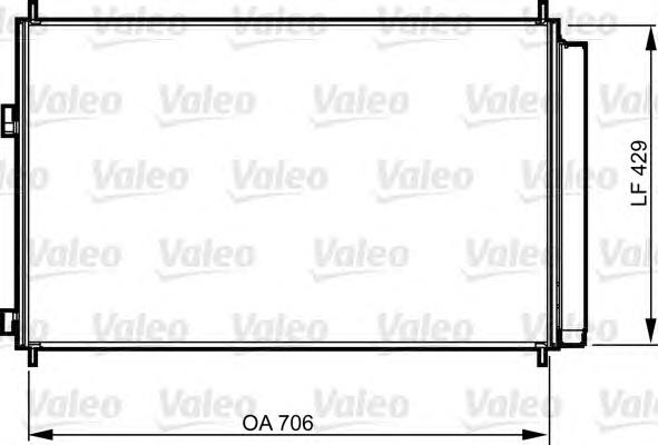 814204 VALEO radiador de aparelho de ar condicionado