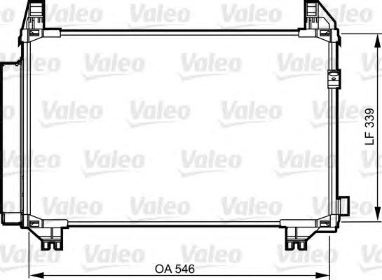 814224 VALEO radiador de aparelho de ar condicionado