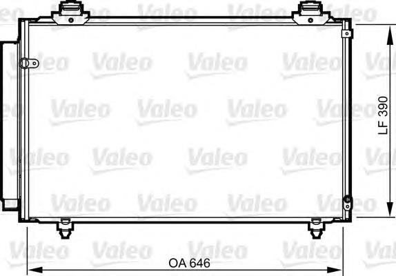 Radiador de aparelho de ar condicionado 814212 VALEO