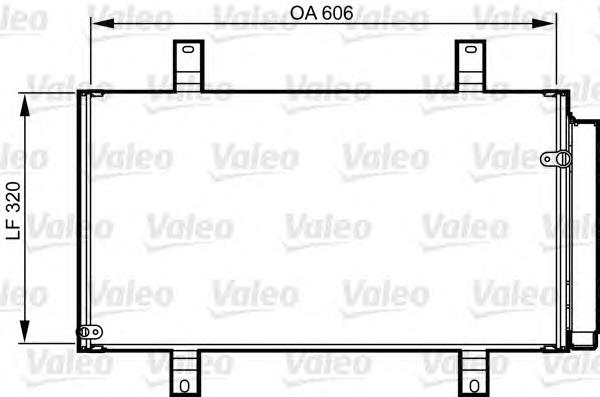 814215 VALEO radiador de aparelho de ar condicionado