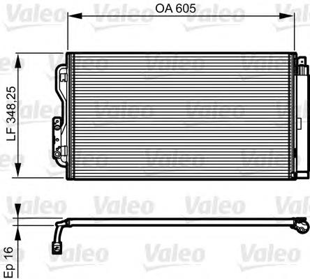 814189 VALEO radiador de aparelho de ar condicionado