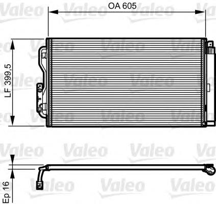 814191 VALEO radiador de aparelho de ar condicionado