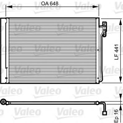 814165 VALEO radiador de aparelho de ar condicionado