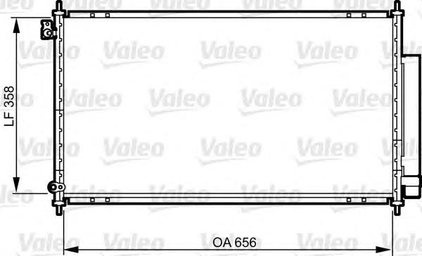 814242 VALEO radiador de aparelho de ar condicionado