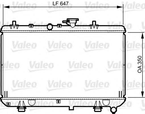 734966 VALEO radiador de esfriamento de motor