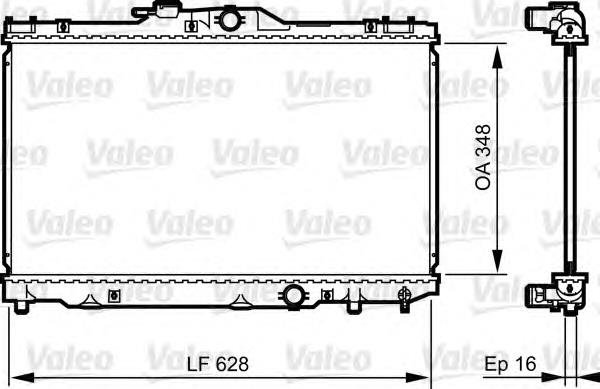 735415 VALEO radiador de esfriamento de motor