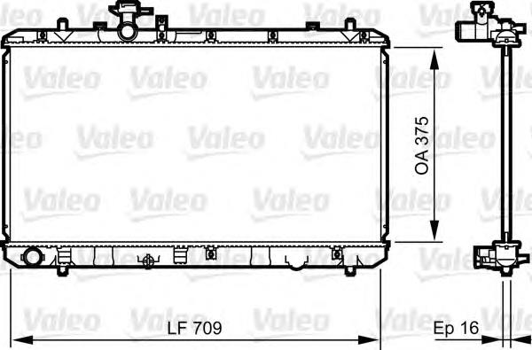 735407 VALEO radiador de esfriamento de motor