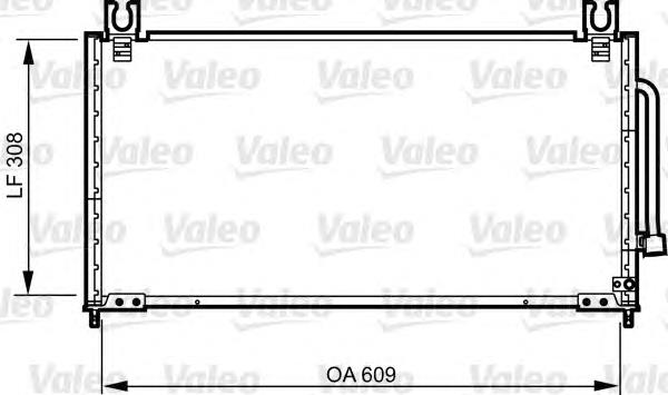 Radiador de aparelho de ar condicionado 814257 VALEO