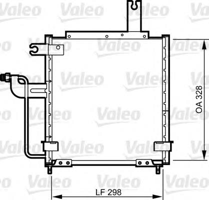 Radiador de aparelho de ar condicionado D20161480C Mazda