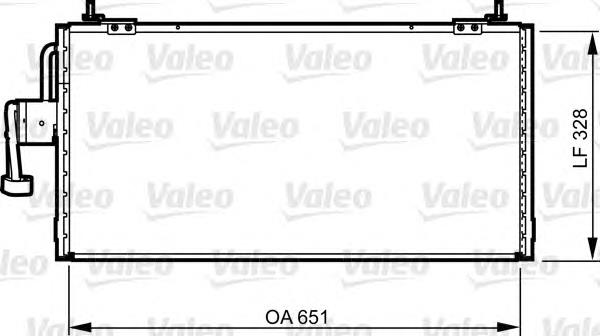 814260 VALEO radiador de aparelho de ar condicionado