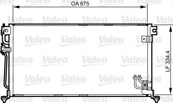 814272 VALEO radiador de aparelho de ar condicionado