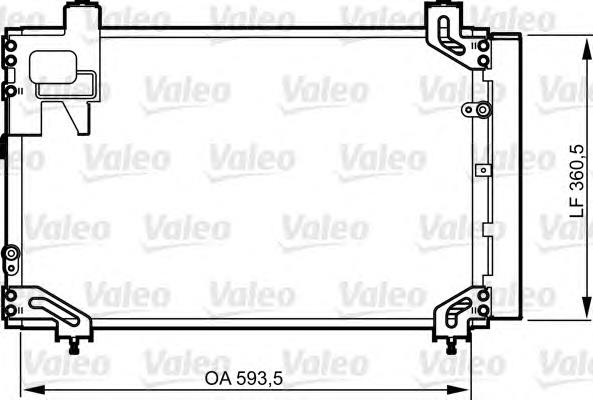 814271 VALEO radiador de aparelho de ar condicionado