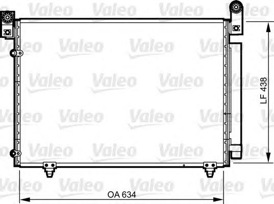 814266 VALEO radiador de aparelho de ar condicionado