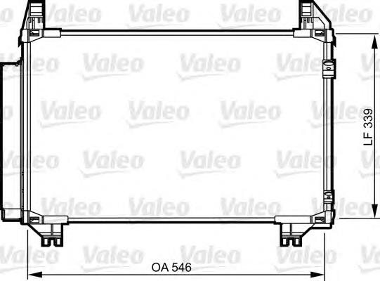 814233 VALEO radiador de aparelho de ar condicionado