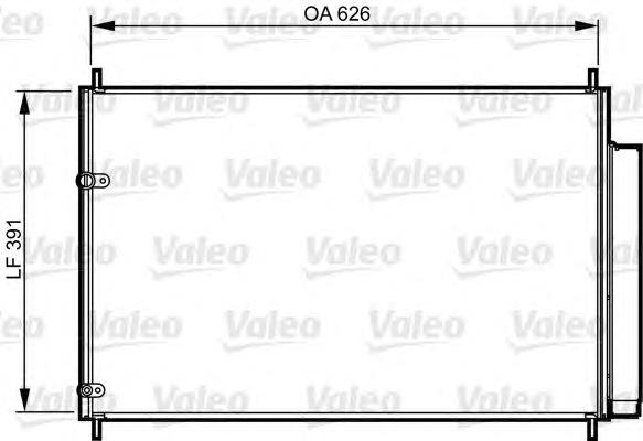 814234 VALEO radiador de aparelho de ar condicionado