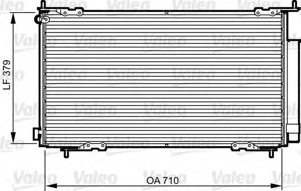 814225 VALEO radiador de aparelho de ar condicionado