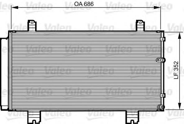 CD010511M Koyorad radiador de aparelho de ar condicionado