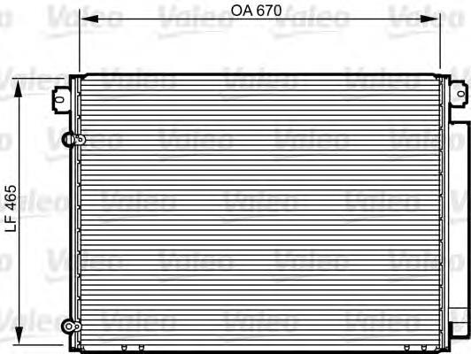 Radiador de aparelho de ar condicionado 814239 VALEO