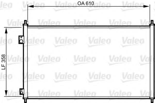 814243 VALEO radiador de aparelho de ar condicionado