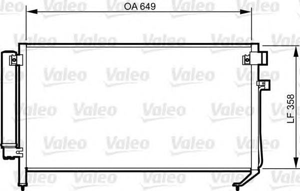 814312 VALEO radiador de aparelho de ar condicionado