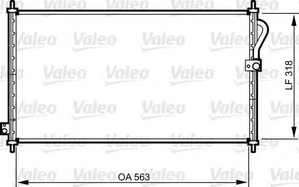 Radiador de aparelho de ar condicionado 814302 VALEO