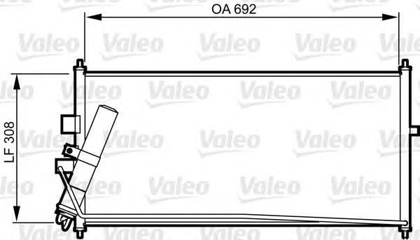 817822 VALEO radiador de aparelho de ar condicionado