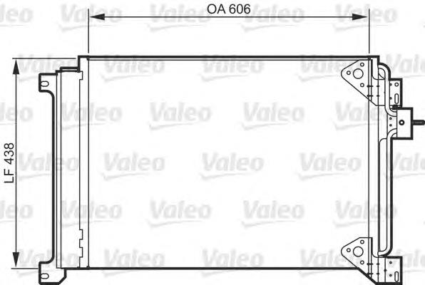 818985 VALEO radiador de aparelho de ar condicionado