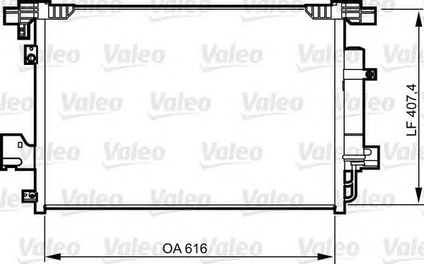 814315 VALEO radiador de aparelho de ar condicionado