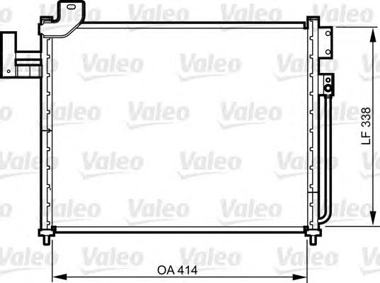 814316 VALEO radiador de aparelho de ar condicionado