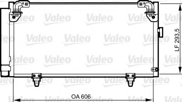 814314 VALEO radiador de aparelho de ar condicionado