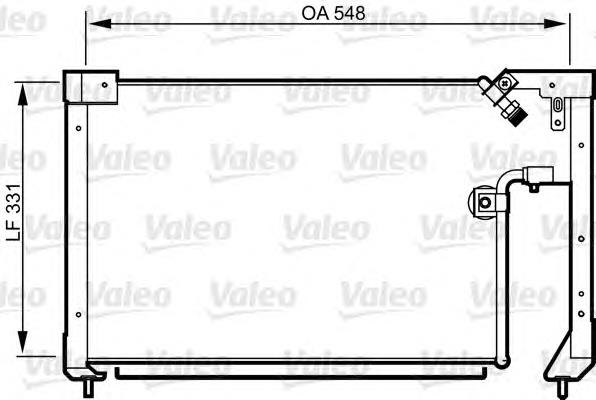 Radiador de aparelho de ar condicionado 814278 VALEO