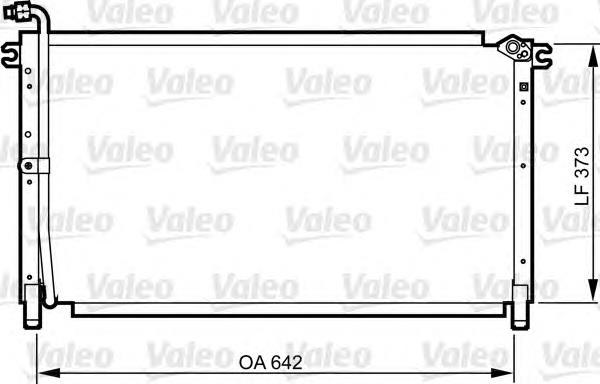 814284 VALEO radiador de aparelho de ar condicionado