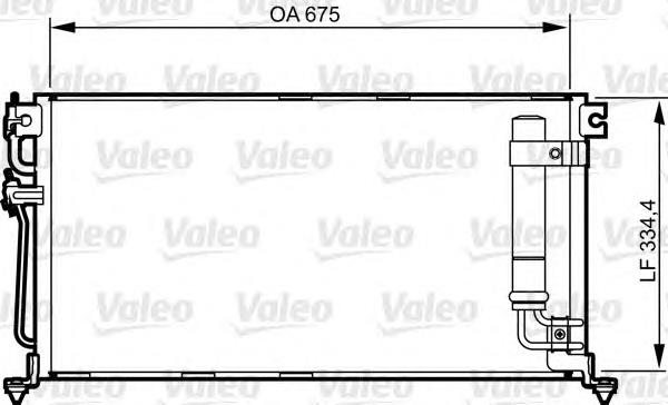 814273 VALEO radiador de aparelho de ar condicionado