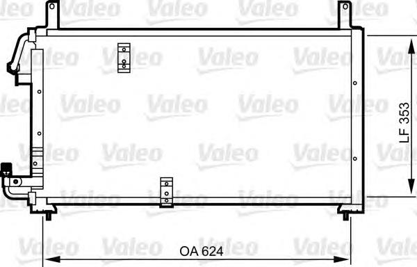 814277 VALEO radiador de aparelho de ar condicionado