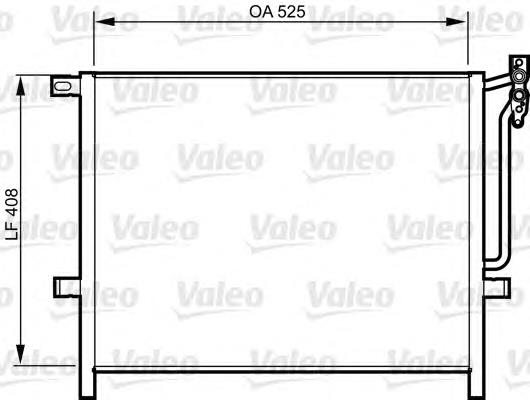 814287 VALEO radiador de aparelho de ar condicionado