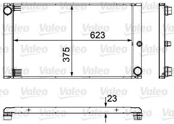 735475 VALEO radiador de esfriamento de motor