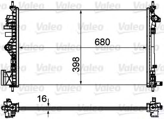 735483 VALEO radiador de esfriamento de motor