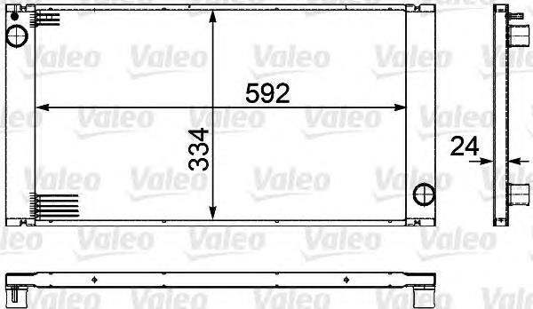 735481 VALEO radiador de esfriamento de motor