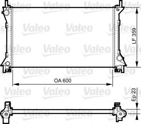 732962 VALEO radiador de esfriamento de motor