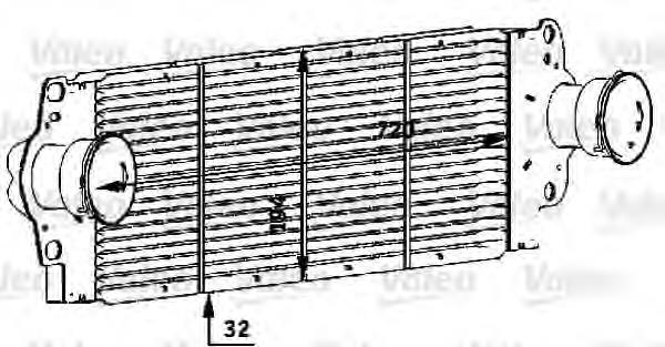 818272 VALEO radiador de intercooler