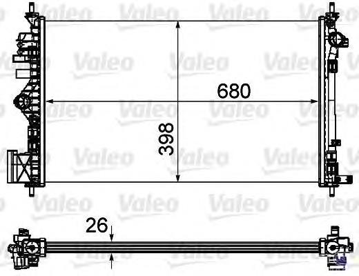 Radiador de esfriamento de motor 5520088 Polcar