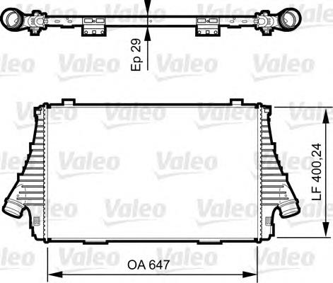 51749913 Fiat/Alfa/Lancia radiador de intercooler