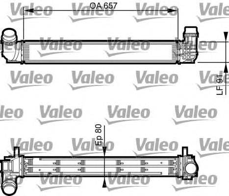 818269 VALEO radiador de intercooler