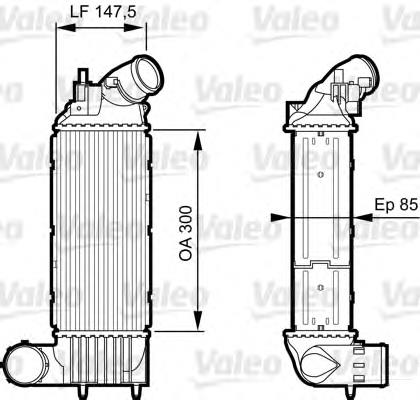 818895 VALEO radiador de intercooler